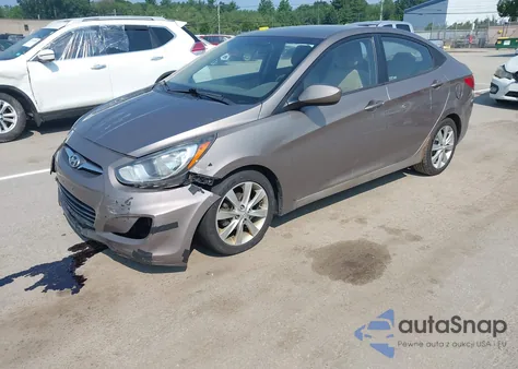 2012 Hyundai Accent Gls из США, поврежденный, VIN KMHCU4AEXCU114972